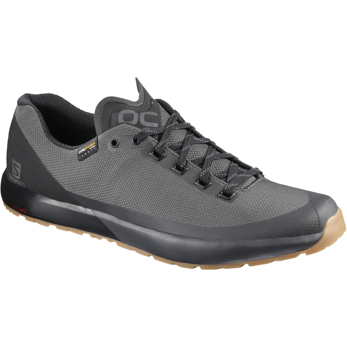 Salomon Israel ACRO - Womens Running Shoes - Grey/Black (JXNF-12380)